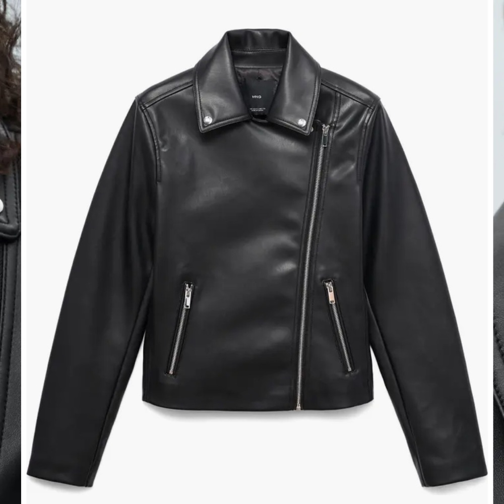 Mango Faux Leather Jacket